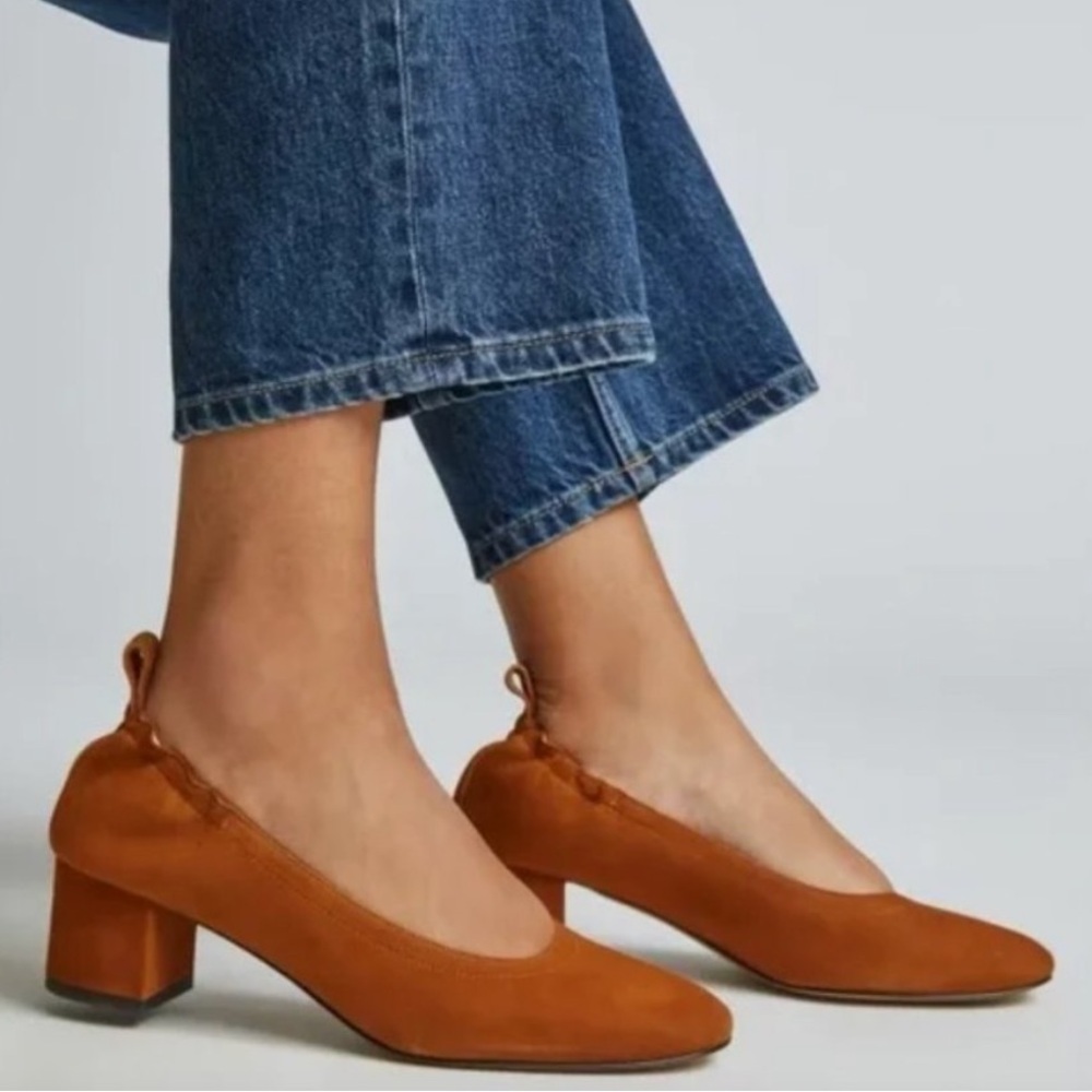 Everlane Women's Tan Block Heel Shoes